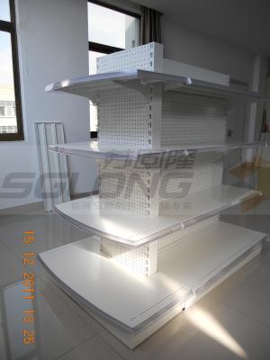 China Modern Retail Checkout Counter , Boutique Checkout Counter Gondola Shelving for sale