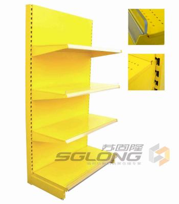 China Plain Back Color Supermarket Racks 3 Hooks Bracket 1300*500mm Layer Size for sale