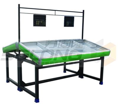 China Plastic Metal Material  Vegetable Display Rack , Vegetable Display Stand Corrosion Protection for sale