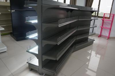 China Supermarket Cosmetic Display Shelf Counter , Professional Makeup Display Fixtures for sale