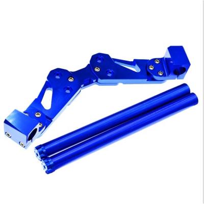 China Hot Kingtae CNC Motorcycle Aluminum Alloy Motorcycle Accessories Full Adjustable Handlebar Bar for sale