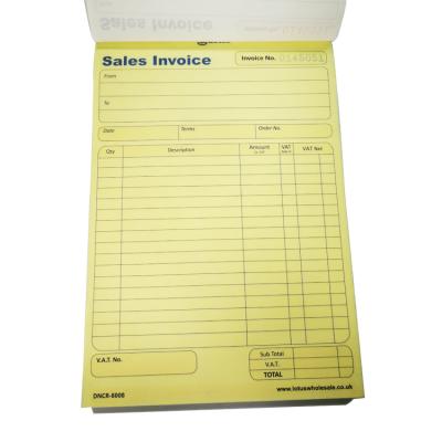 China Custom 3x8 Inch Money Receipt 50 Sheets Offset Paper Book with Instant Copy Stump 2 Packs for Restaurant and Hotel for sale