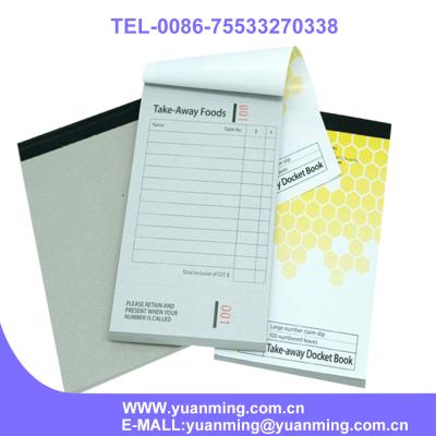 China Restaurant and Hotel Paper Sample Bill Book Kitchen, Bill Book Printing with Fast Delivery for sale