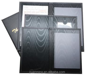 China Wholesale Easily Cleaned Card Holder Menu Holder Restaurant Menu Leather Cover for sale