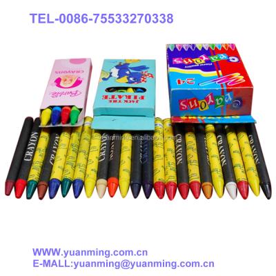 China Non-Toxic Colored Non-Toxic Wax Crayon Crayon Wax Crayon For Kids for sale