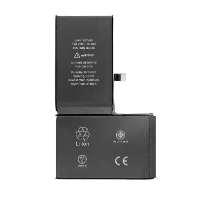 China Original Li-ion Polymer Mobile Phone 0 Cycle Capacity Standard Battery For Iphone X 2716mah for sale