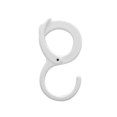 China S Shaped Household INS Hook Loop Punchless Type Eco-friendly Wardrobe Hanging Ring Coat Hat Tie Bags Purse Hook for sale