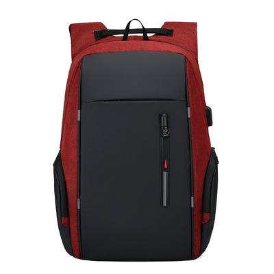 China With Customizable Logo Large Capacity Men's Multifunctional Business Laptop Bag USB Backpack Laptop USB Backpack for sale