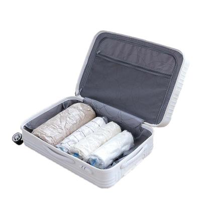 China Hot Sale Lightweight Compression Vacuum Travel Bag Clothes Storage Travel Collapsible Bag Plastic Clear Duffel Bags for sale