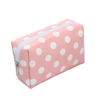 China Multi-function Cute Small Toiletry Bag Makeup Pouch Trousse De Toilette Bolso De Maquillaje Bag Portable Waterproof Leather Travel Cosmetic Bag for sale