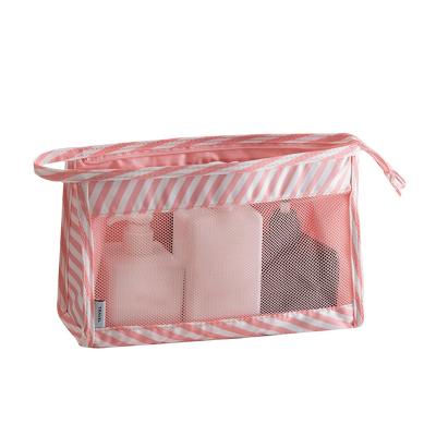 China New Bolsa de cosmeticos Clear Zipper Travel Cosmetic Bag Vanity Box Multifunctional Portable Storage Mesh Women Make Up Bag for sale