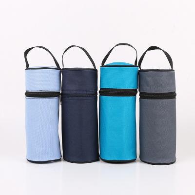 China Wholesale Custom Outdoor Insulated Tea Cup Bag Creative Insulation Cloth Oxford Picnic Water Bottle Bag for sale