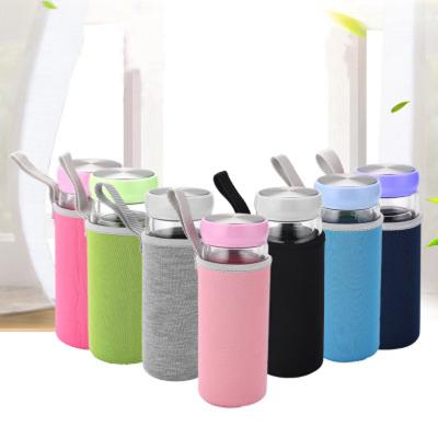 China Heat Insulation Insulated and Anti-scalding Glass Bottle Holder Water Bottle Carry Bag for sale