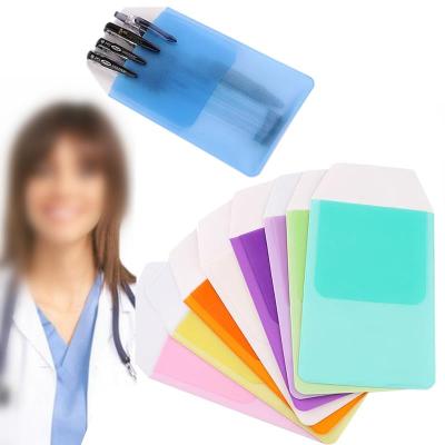 China Schools & Colorful Doctors Organizer Nurses Pocket Protector Leak-Proof Pen Pouch Bag PVC Offices for Pen Leaks Office Hospital Supplies for sale