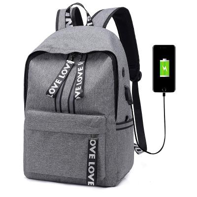 China Durable USB Rucksack Men Women Travel Bag High Capacity College School Outdoor Filling Backpack for sale