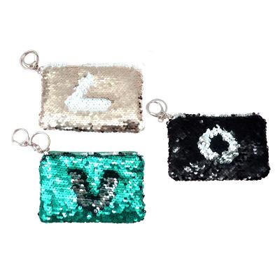 China Reversible Mermaid Sequin Coin Purse High Quality Women Paillette Coin Zipper Fashion Creative Purse for sale