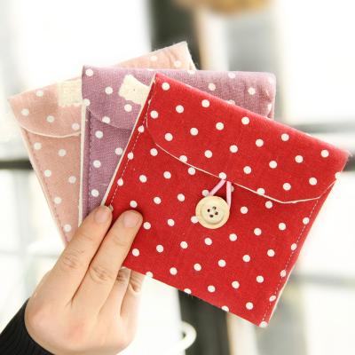 China Korea Dot Zipper Coin Bag Printing Coin Purses Change Purse Key Bag High Quality Women Purse Wholesale for sale