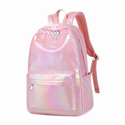 China Casual Waterproof Waterproof Schoolbag With Shiny Zippers Laser Gradient Backpack For Women Jelly Backpack For Girls for sale