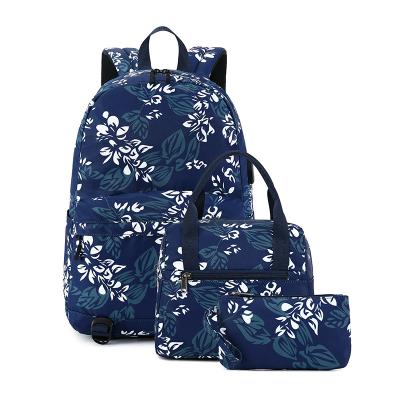 China With High Quality Oxford Cloth Waterproof USB Travel Backpack School Bags Backpack Three Piece Set for sale