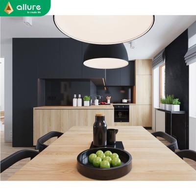 China Durable High Gloss Wood Grain Allure Smart Kitchen Packages for sale