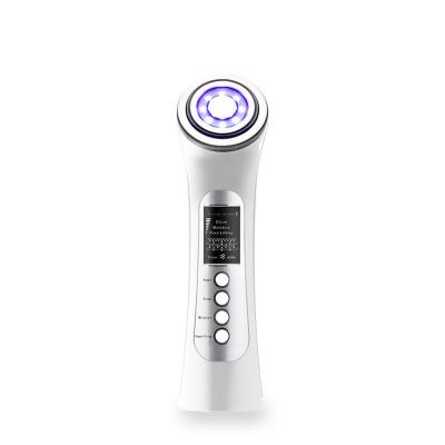 China Handheld Beauty Device RF Facial Skin Massager Clean Skin Revitalizer Anti-Puffiness EMS Machine for sale