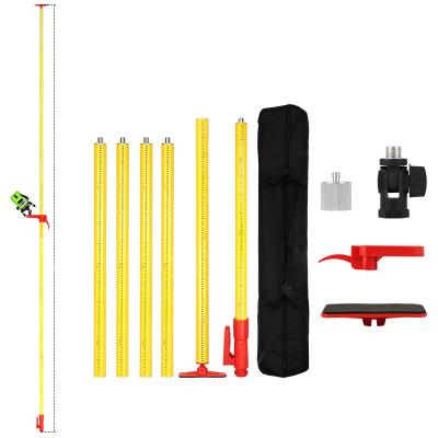 China Metal and 4.2M Laser Level Extend Professional Quality Plastic Telescopic Bracket 5/8 and 1/4 Interface Elongation Support Brackets for sale