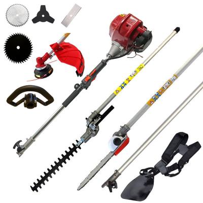 China New High Quality 6 in1 4-Stroke Brush Cutter with GX50 4 Stroke 47.9cc 2.0HP Gasoline Engine Multi Brush Strimmer Hedge Trimmer Shaft Cutter for sale