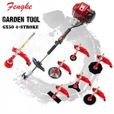 China 4-Stroke 2021 New 7 In 1 GX50 Multi Tool 4 Stroke Engine 47.9cc 1.47KW Brush Cutter Grass Trimmer CE Approved for sale