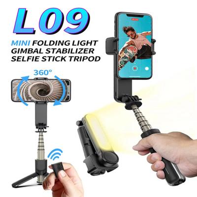 China MINI Folding Lightweight Gimbal Stabilizer Selfie Stick L09 Tripod for sale