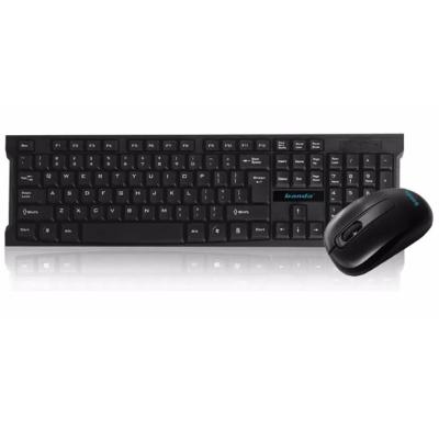 China Amazon 2021 High Sensitivity Sells Combo 2.4G Keyboard and Mouse Commercial Local Black Standard Wireless Keyboard and Mouse for sale