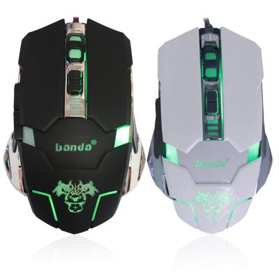 China Gaming OEM Wired Ergonomic USB Backlight Gaming Mouse 6D Metal Mouse For PC Gamer for sale