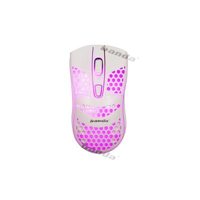 China RGB Light Cavity Out Honeycomb Design Optical Mouse Computer Extreme Light Mouse RGB Gaming Glowing Mouse for sale