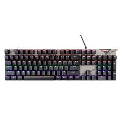 China Metal MK10 USB Wired Mechanical Keyboards Computer RGB Keyboard Supports A Variety Of Lamp Effects Gaming Breathing Keyboard for sale