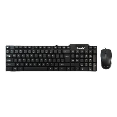 China Desktop PC Bundle Computer Wired Cheap Combo Usb Price Combo Wireless Keyboard And Mouse Combo PC Keyboard And Mouse for sale