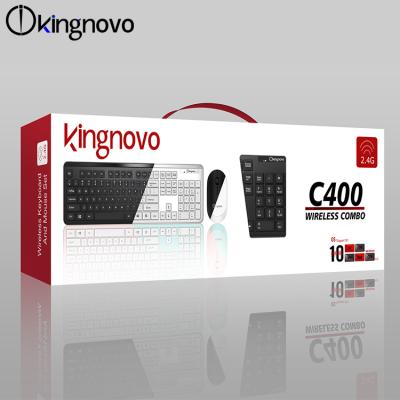 China Waterproof Universal Silent Ultra-thin 2.4G Wireless Keyboard and Mouse Set for Laptop PC Computer for sale