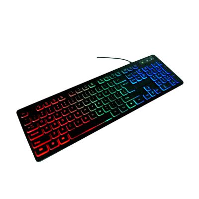 China Wholesale Custom Led Logo RGB Laptop Computer Backlit Guangdong Capacitive Computer RGB Laptop Keyboard Led Keyboard for sale