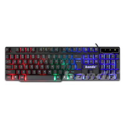 China Plug and Play Banda V3 RGB Gaming Keyboard 104 Keys Design Waterproof Dust Wired Keyboard PC Game Conflict Free 19 Keys Keyboard for sale