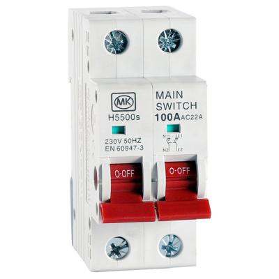 China UKCA Certificate 35mm Din Rail Breaker 1P UK Main Disconnector Switch Type 6KA for sale