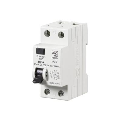 China Factory Wholesale High Standard Plastic Silver Copper A Type Mini Circuit Breaker 2P 30Ma Device Residual Current Leakage Protection for sale