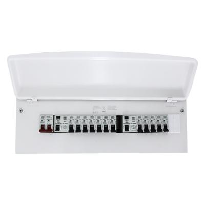 China Metal Mk SENTINEL Household 21 Way 100A Switch Mcu 2 X 100A 30Ma Rcd A 12 X Mcb Outdoor Mounted Consumer Unit for sale