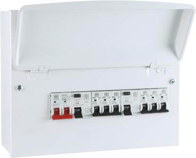 China High Quality 12 WAY Metal SENTINEL MCU Mk WITH 100A SWITCH and 2 AC Metal Consumer Unit 6 X X 63A 30mA RCD MCB for sale