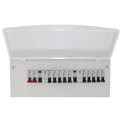 China 16 Way Mcu 100A 2X 100A 30Ma Rcd - A / 8X Mcb Consumer Unit Power Mcb Metal Distribution Box for sale