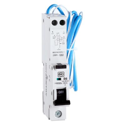 China Short Circuit Protection Mk SENTINEL 230V 50HZ 6KA RCBO Residual Current Overload Short Circuit Protection H6832S Operated Circuit Breaker for sale