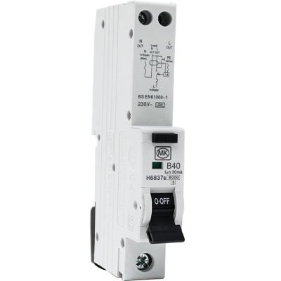 China High Standard Mk SENTINEL RCBO Circuit Breaker UKCA Certification Plastic Silver Copper Residual Din Rail Current Powered Din Rail CE UKCA Certification for sale