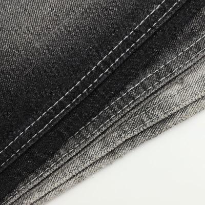 China 12oz Denim Fabric 100 Pet Shrink-Resistant Cotton Dyed Denim Fabric Black Jeans Scrap Good Price for sale