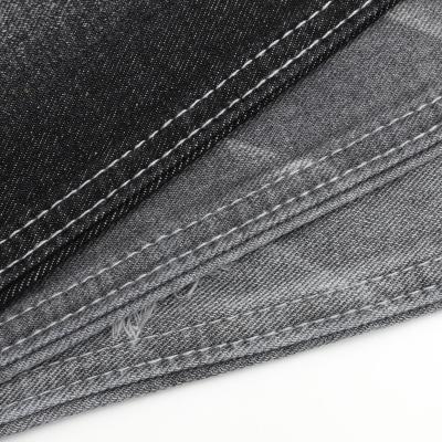 China Wholesale Pure Cotton Non-Stretch Shrink-Resistant Mercerized Black Denim Fabric for sale