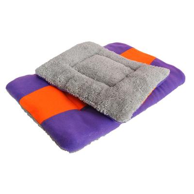 China Machine Washable And Hand Washable Customized Quilting Washable Warm Large Dog Beds Fleece Fabric Color Dog Cushion for sale