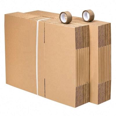 China Recyclable Brown Thickened Customized Logistics Packaging Boxes For Custom Transportation Corrugated Cardboard Wholesale for sale