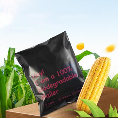 China Business& Buy PLA Cornstarch Clothing Fully Biodegradable Packaging Bag Waterproof Express Bag Waterproof Express Bag for sale