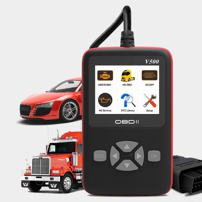 China Trucks 2019 For Truck And Car Best OBD2 Diagnostic Tool 2.7 Inch Color Screen Auto Code Reader Diagnostic Scan Tool Trucks j1939 for sale